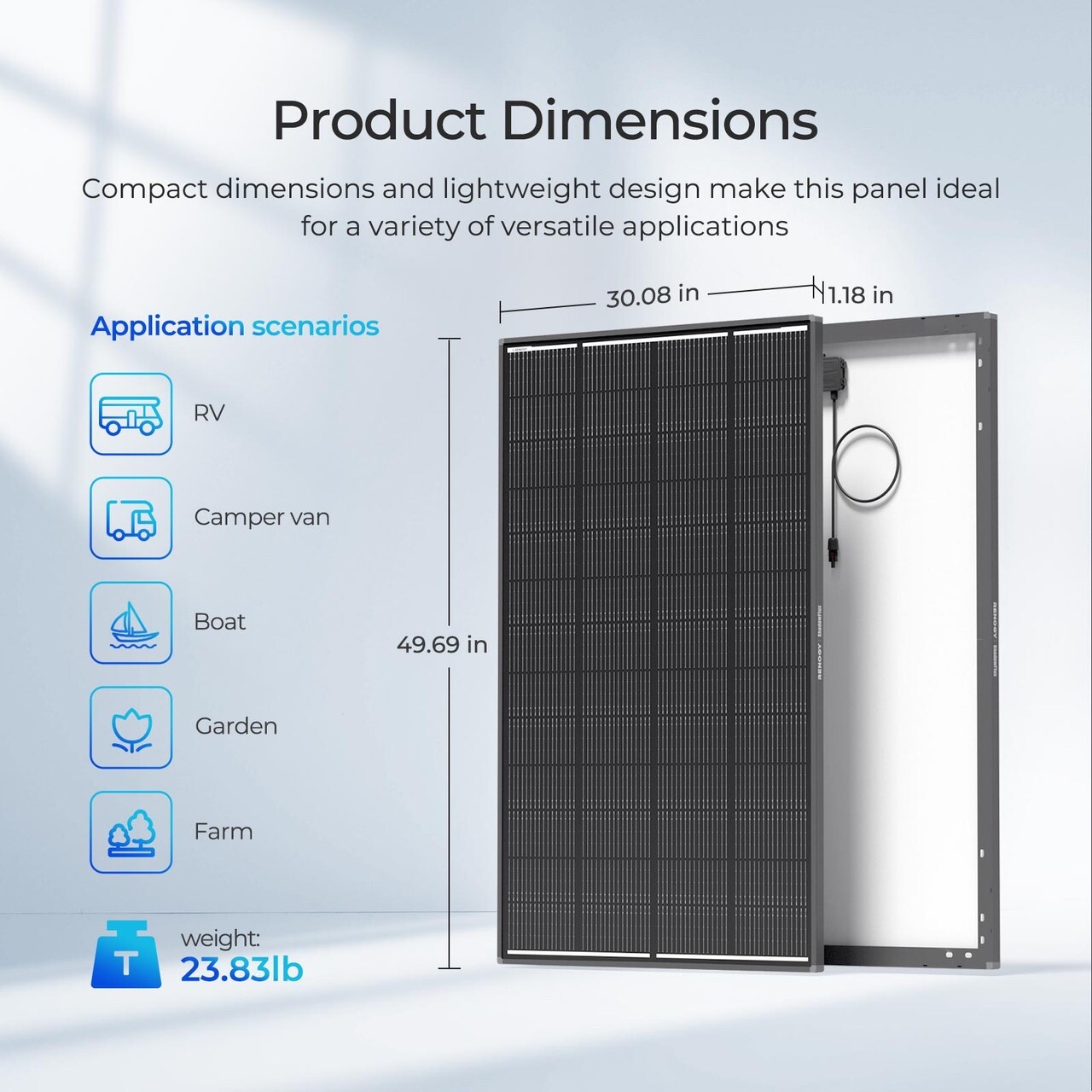 Renogy 200W ShadowFlux Anti-shading N-Type Solar Panel