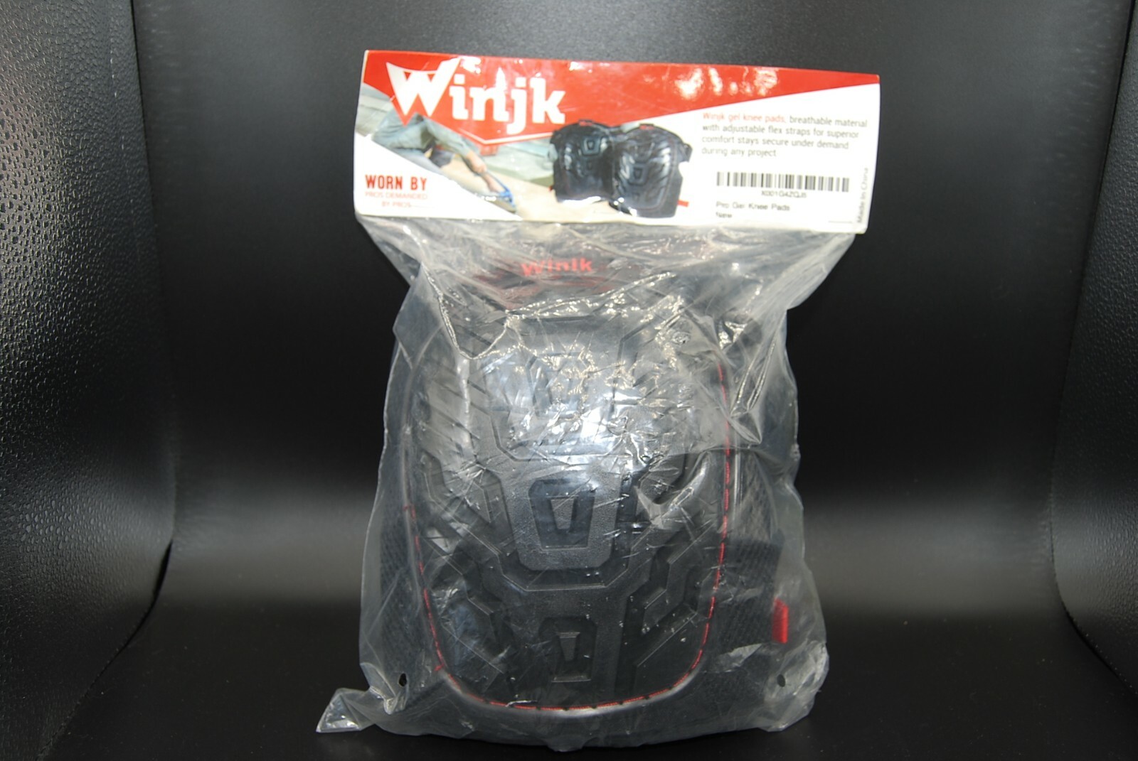 Professional Gel Knee Pads with adjustable flex straps By Winjk Comfortable