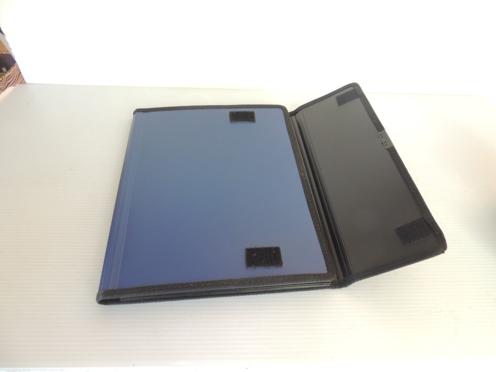 OXFORD HARD COVER ORANIZER CONFRENCE FOLDER LINED PAPER CLEAR STORAGE