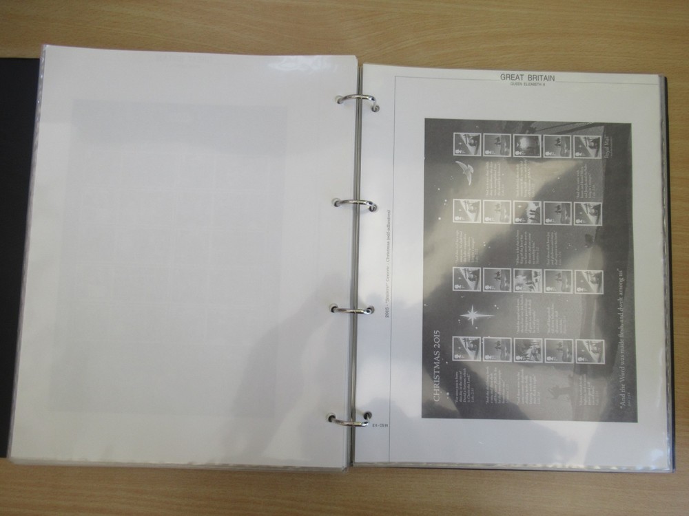 3 ROYAL MAIL SMILERS SHEETS 4 RING ALBUMS 100+ PAGES / LEAVES EMPTY + SLIPCASE