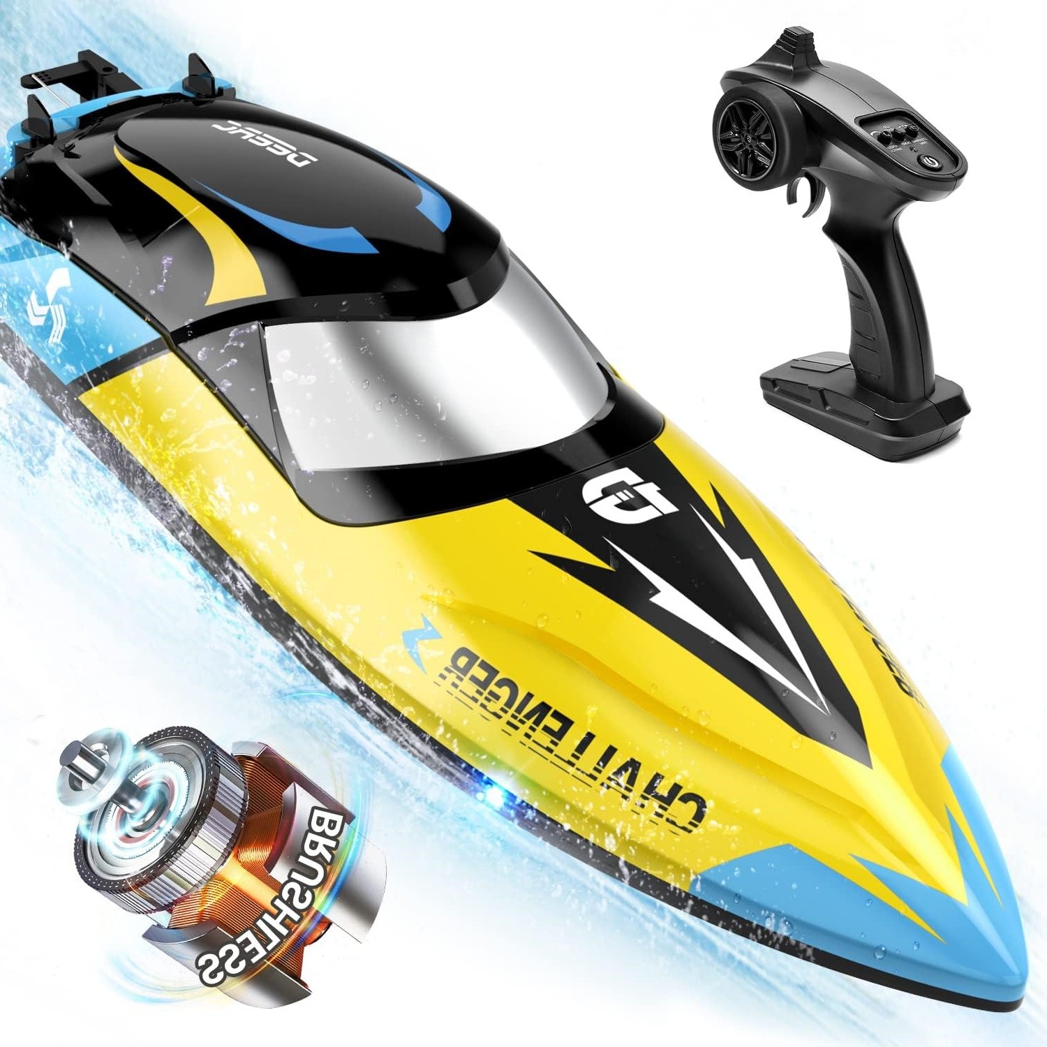 DEERC High Speed RC Boat Brushless Motor for Lakes and Pools