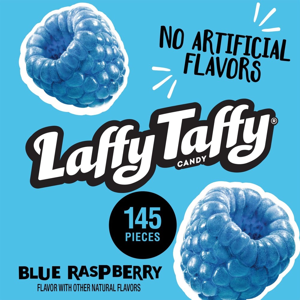 Candy Blue Raspberry Flavored Individually Wrapped 145 Pieces