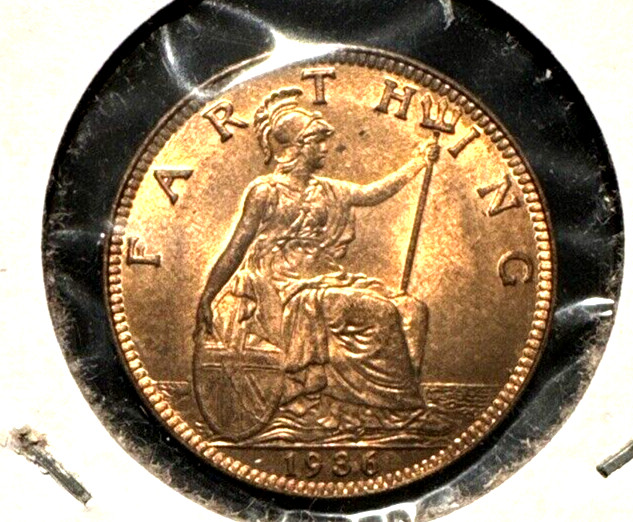 Great Britain 1936 farthing KM 825 BU