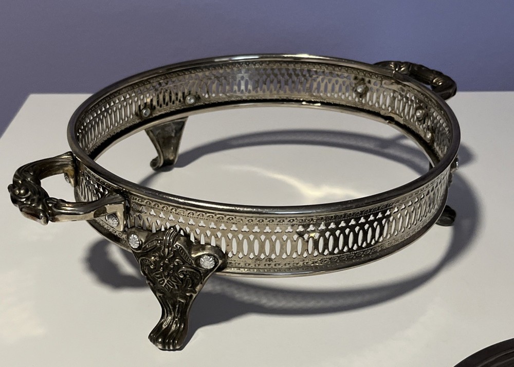 Vintage Silver Plated Server Base & Lid For Casserole Baking Serving Dish