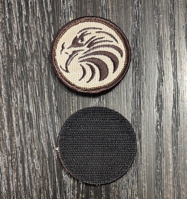 AFMC EAGLE HEAD COMPANY PATCH / TAN/BRN