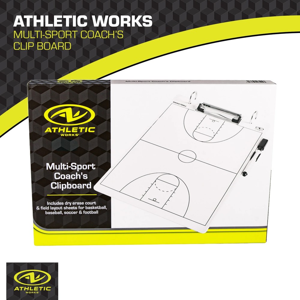 Athletic Works Multi Coaching Clip Board, 12.5" x 8.5"