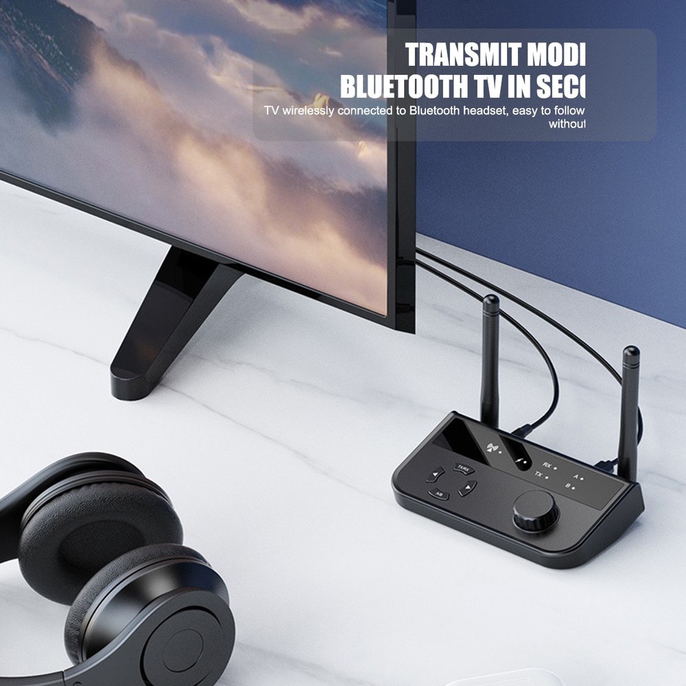 5.3 Bluetooth Transmitter Receiver Long Range For TV Home Stereo Audio Adapter