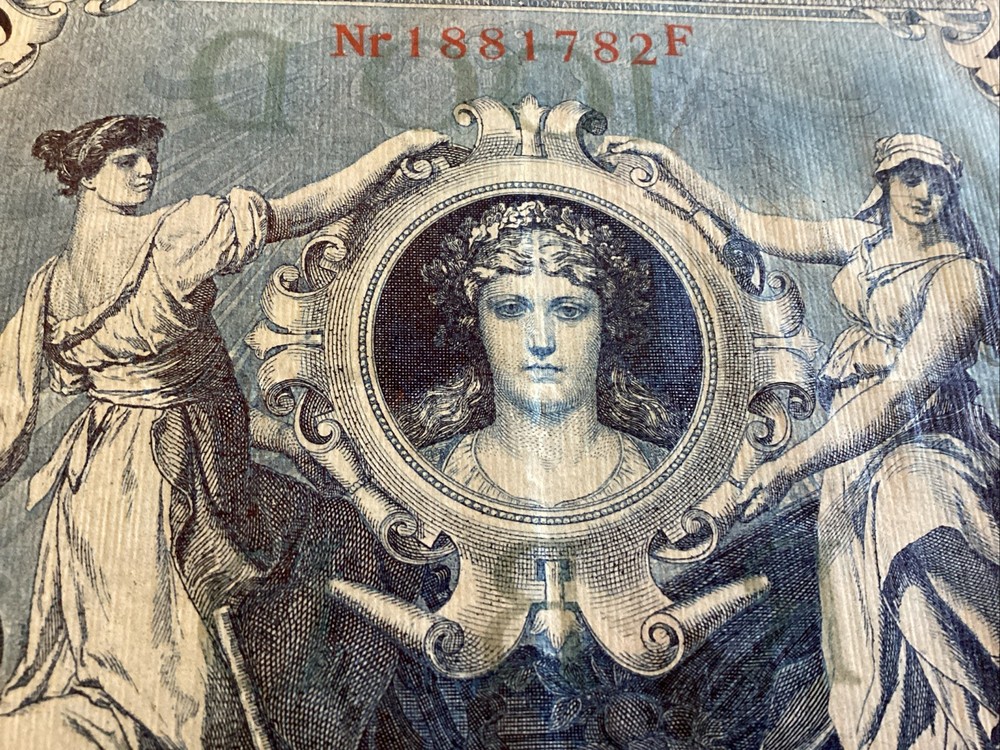 1908 Germany 100 Mark Reichsbanknote Red Seal