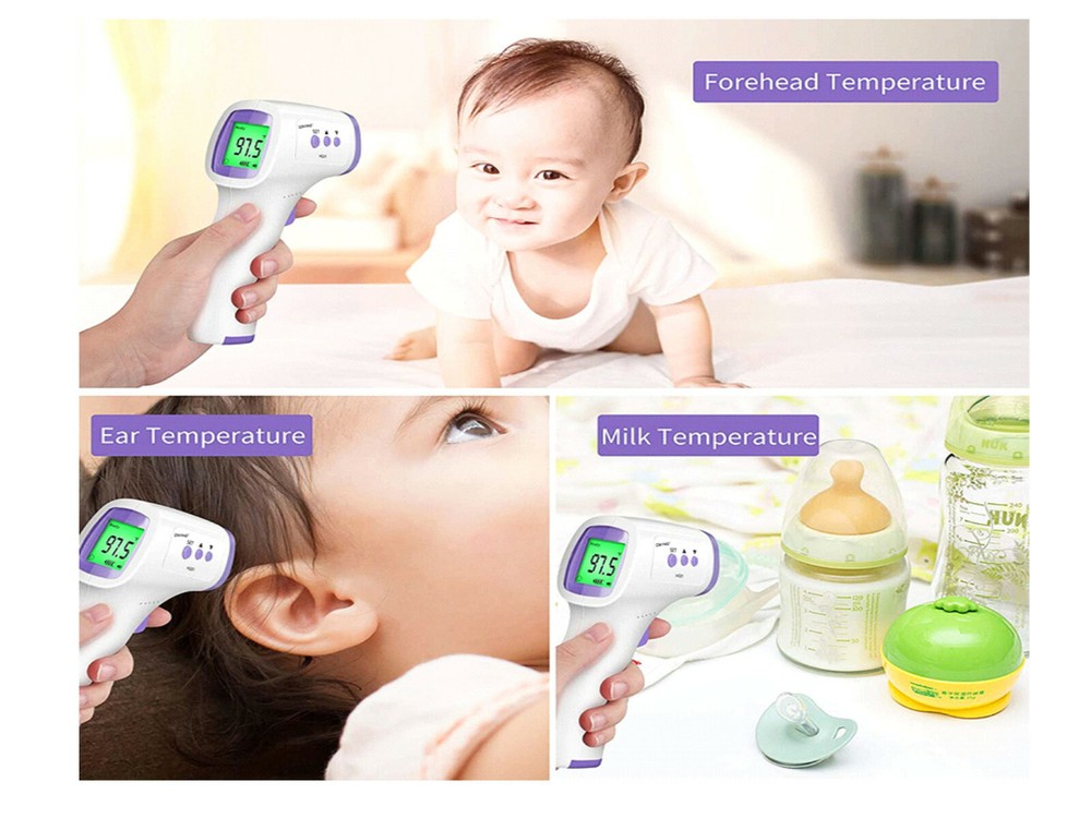 Digital LCD Infrared Forehead Thermometer Non-Touch Temperature Measure NEW