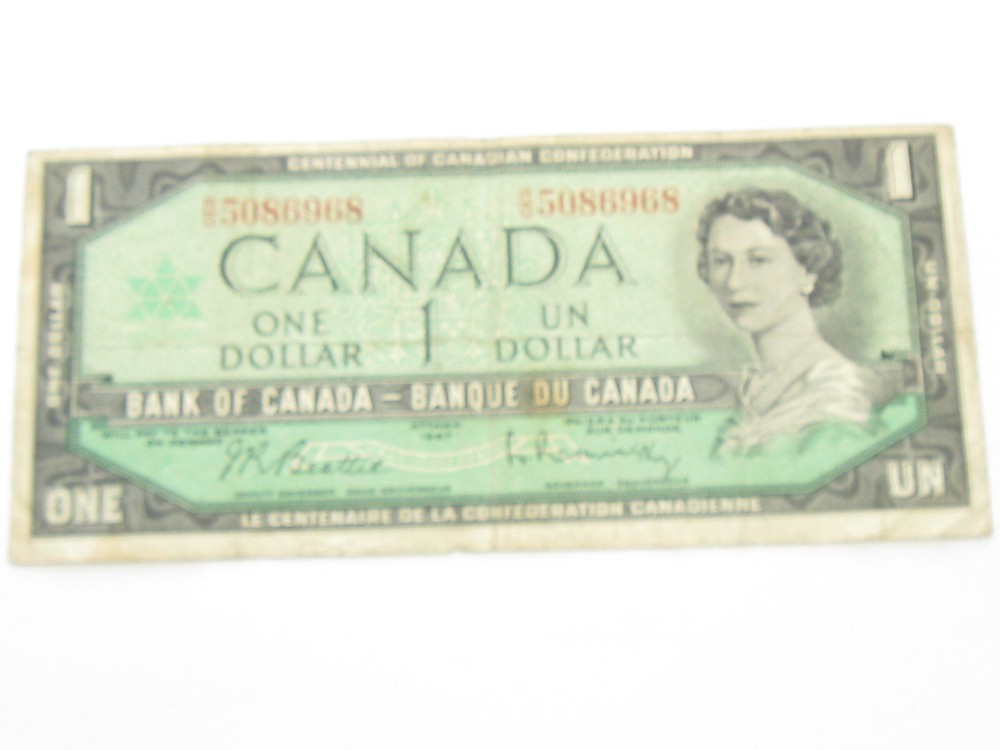 1954 Canada $1 Devil's Hair Note - #10948-4