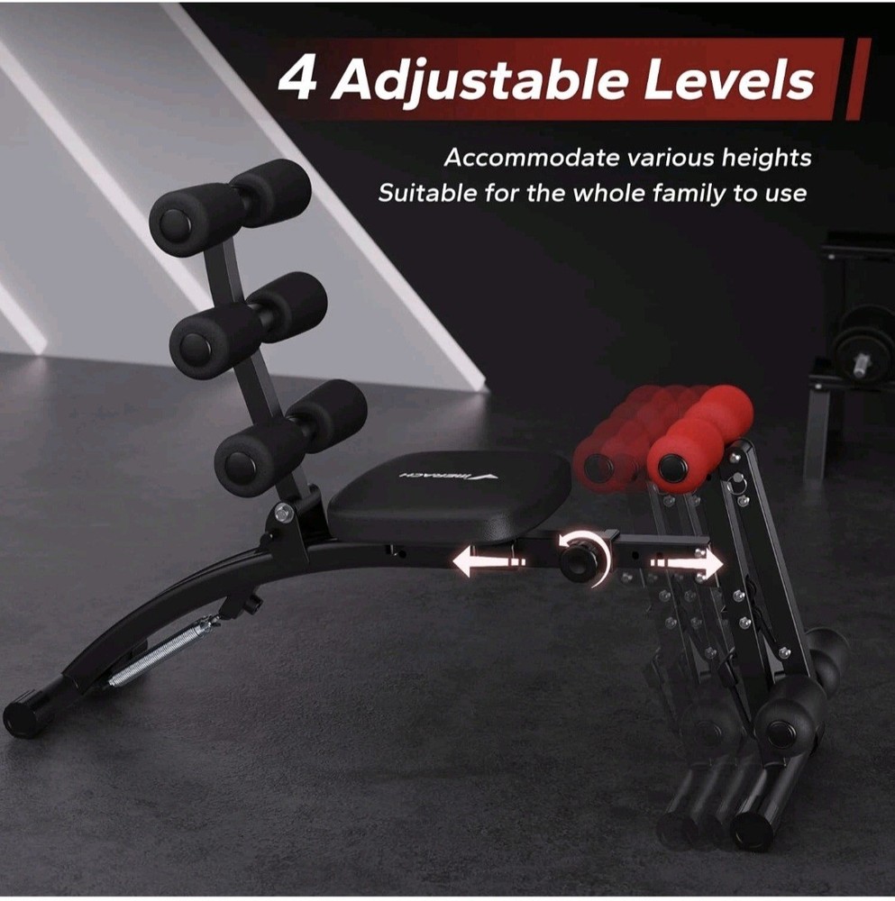 MERACH Multi-Functional Adjustable Ab Trainer Machine Workout Bench for Home Gym