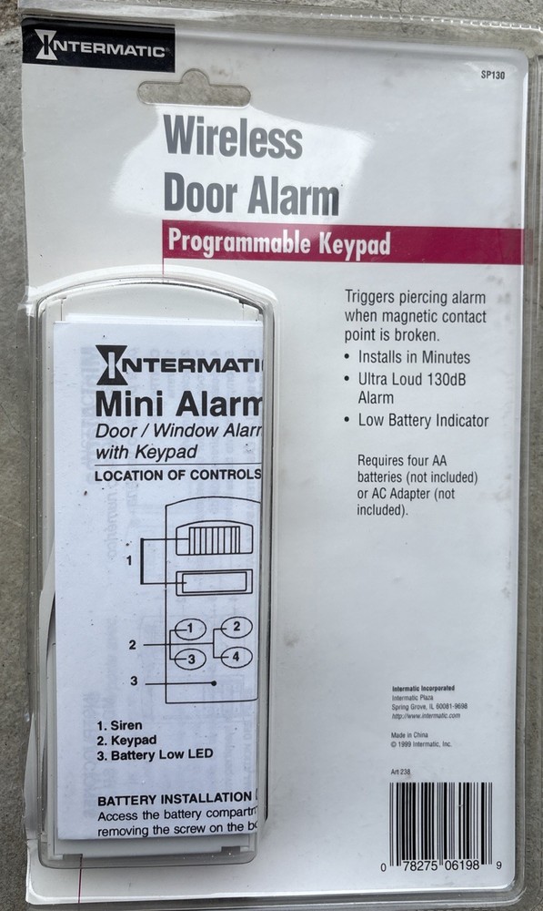Wireless Door Alarm Programmable Keypad