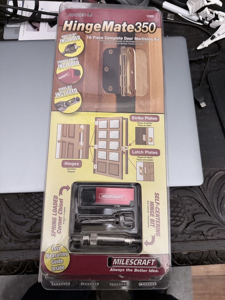 Hinge Mate 350 - Complete Kit for Installing Hinges and Latch. Unopened Box