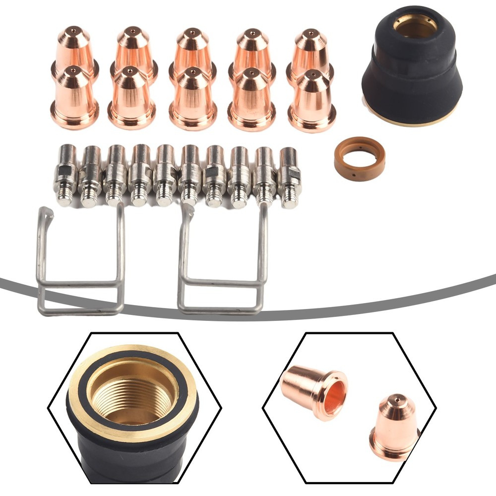Plasma Cutter Set Accessories Electrod Plasma Nozzle Replacements Welding