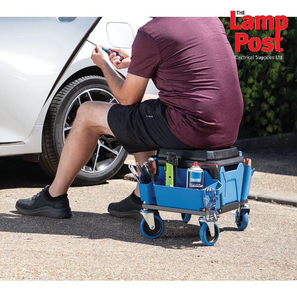 Draper 23716 Work Stool Workshop Creeper Blue