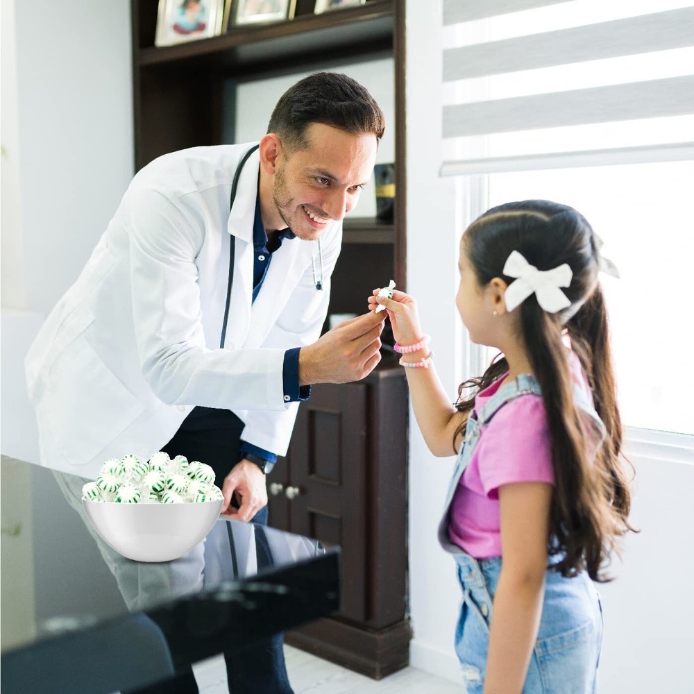 Spearmint Starlight Mints, Individually Wrapped, Bulk Hard Candy (3 Pounds)