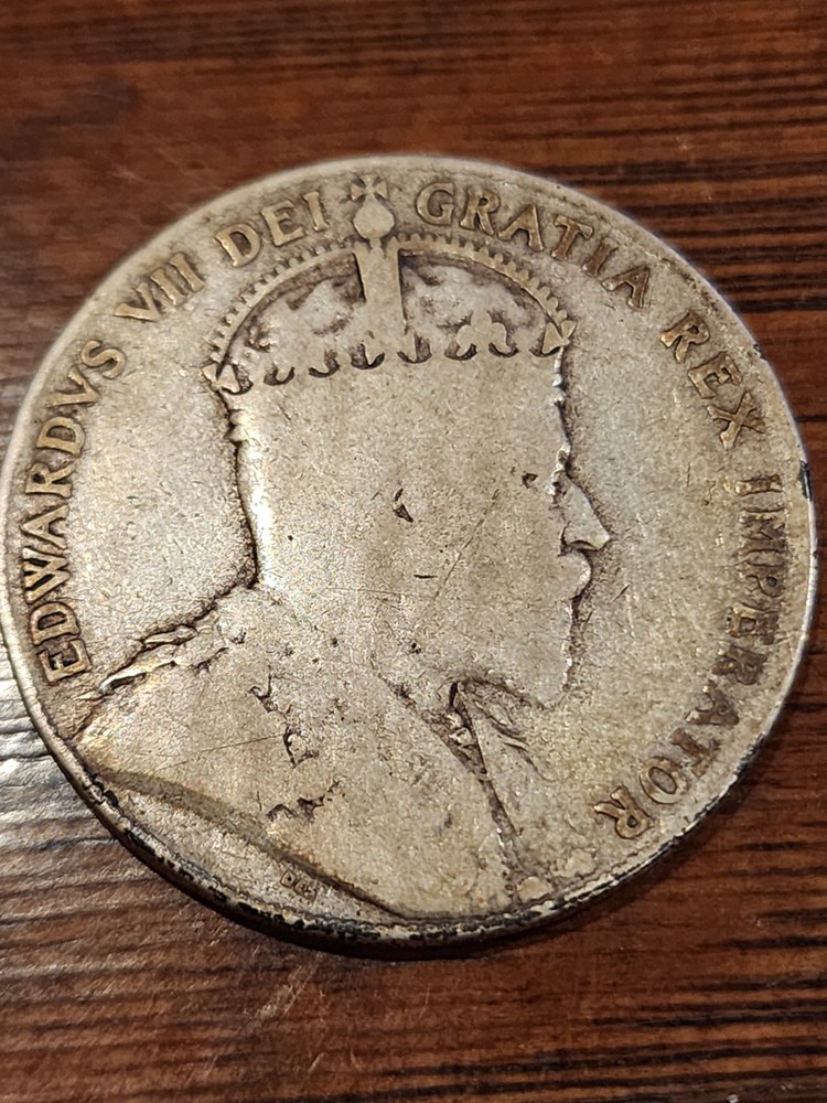 1908 Canada 50 Cents Silver Coin