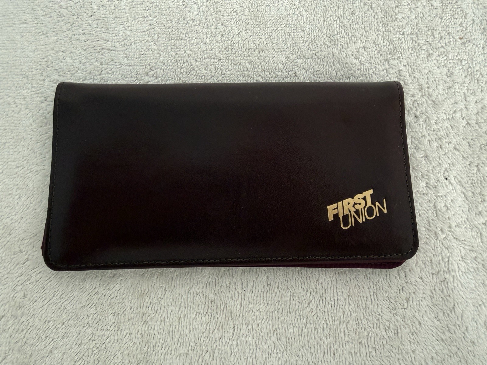 Vintage First Union / Wells Fargo Check Book Cover