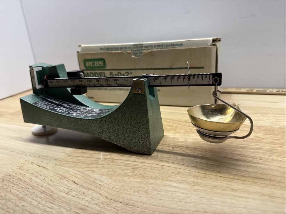 RCBS Model 5-0-2 Reloading Scale Beam Powder Scale w/ Box
