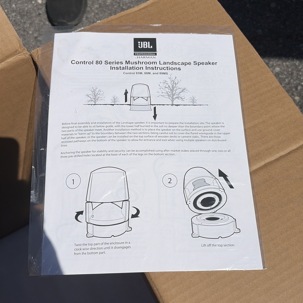 JBL Control 89MS Above Ground Landscape Subwoofer