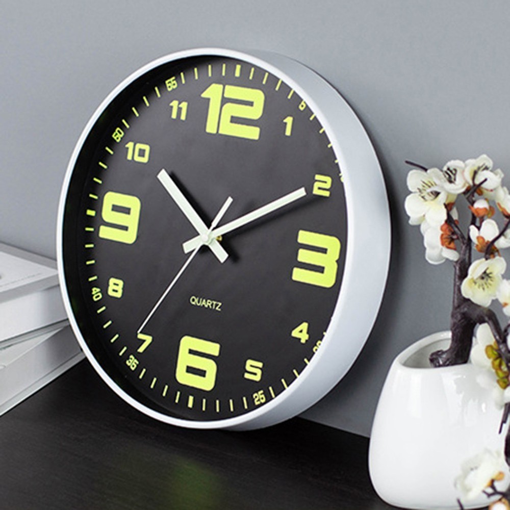 High Visibility 30CM Luminous Wall Clock Suitable for Various Settings