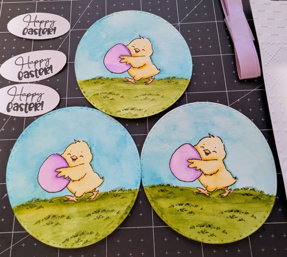 Easter Chick With Egg Easter card kit Made With Some Stampin Up