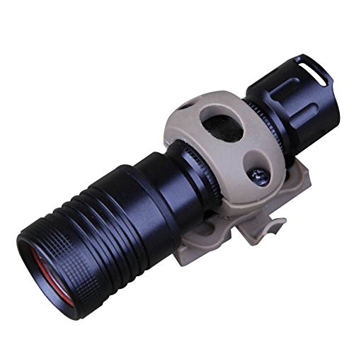 Armorwerx 0.83" Rotating Flashlight Mount for Combat Helmet Accessory Rail
