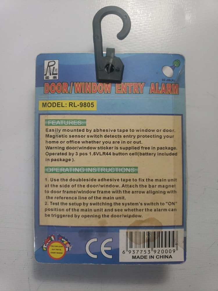 Door/Window Entry Alarm Model:RL-9805