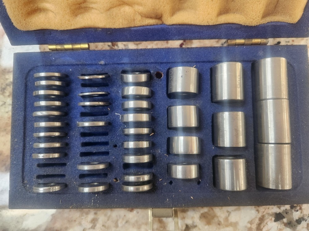 VTG Taper Micrometer Corp Accuracy Checking Set gauges Weights w box