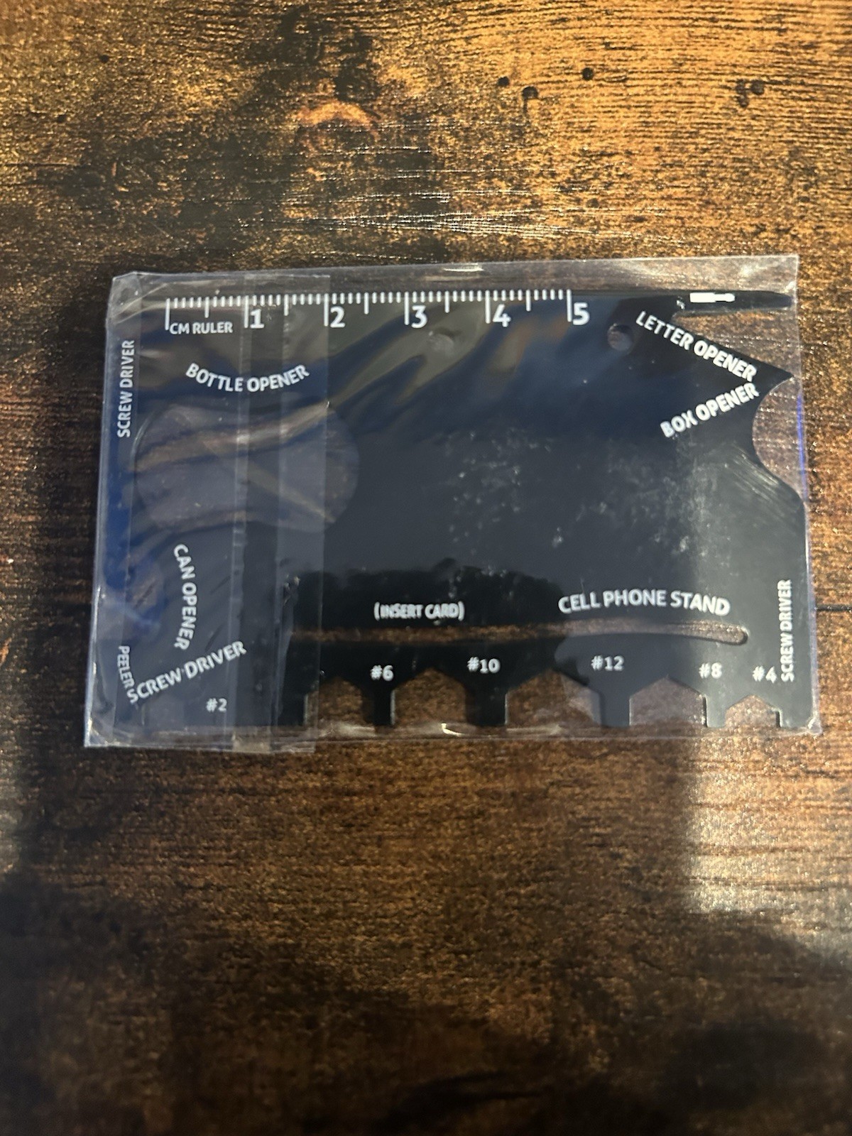 18 in 1 Wallet Multitool - Best Credit Card-Sized Tool for Emergencies - Black