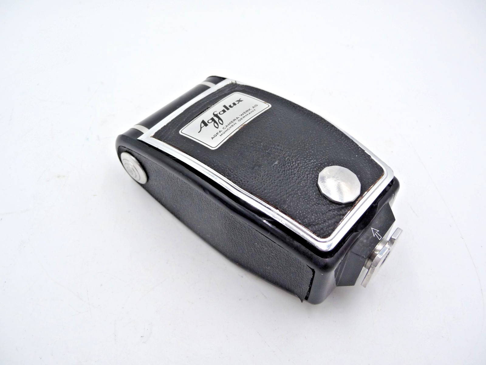 Gevaert Gevabox Art Deco box camera with Agfalux flash