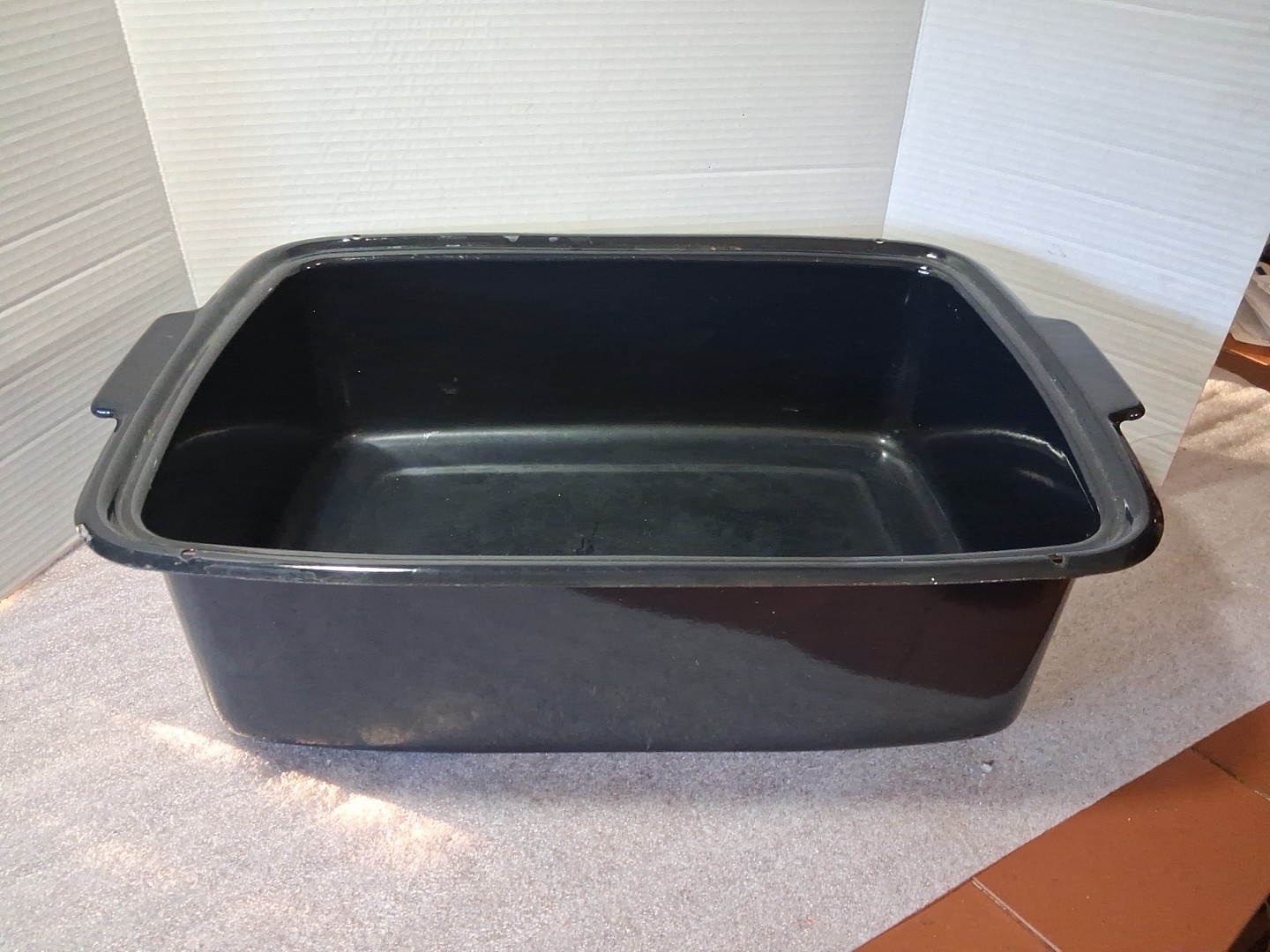 Vtg Enamelware Pan Insert For General Electric Roaster 123C19 Replacement Part