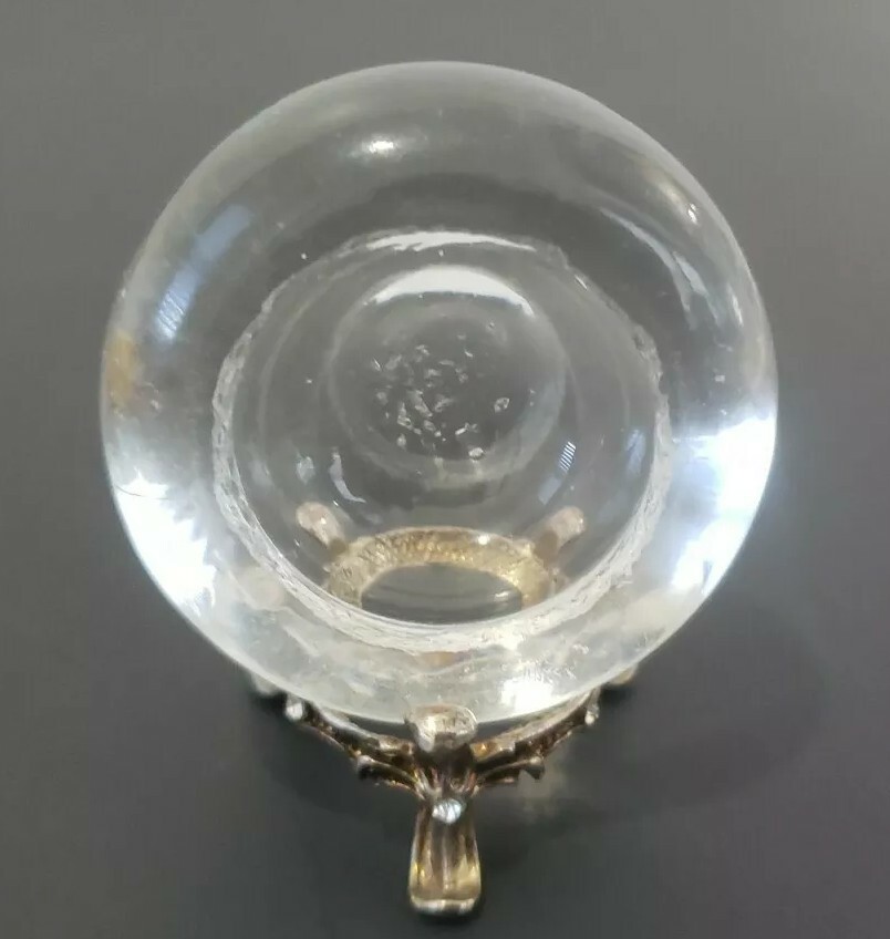 Simple Open Salt Cellar Smooth Tapered Sides Slight Concave Bottom.