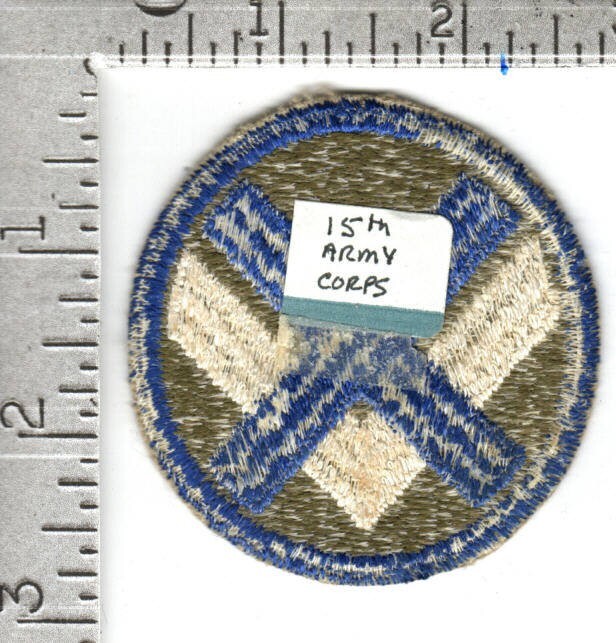 U.S. Army patch (circa 1958-68) - 15th Army Corps