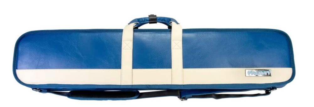 MOLINARI CUE CASE 3x6 SOFT * BLUE / BEIGE