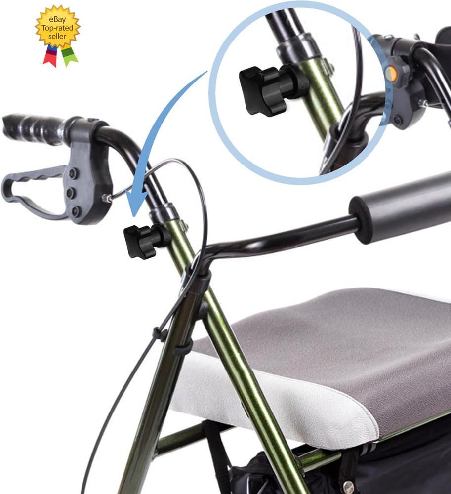 2 Sets Rollator Walker Replacement Arm Adjustment Knobs, Comfortable Universal P