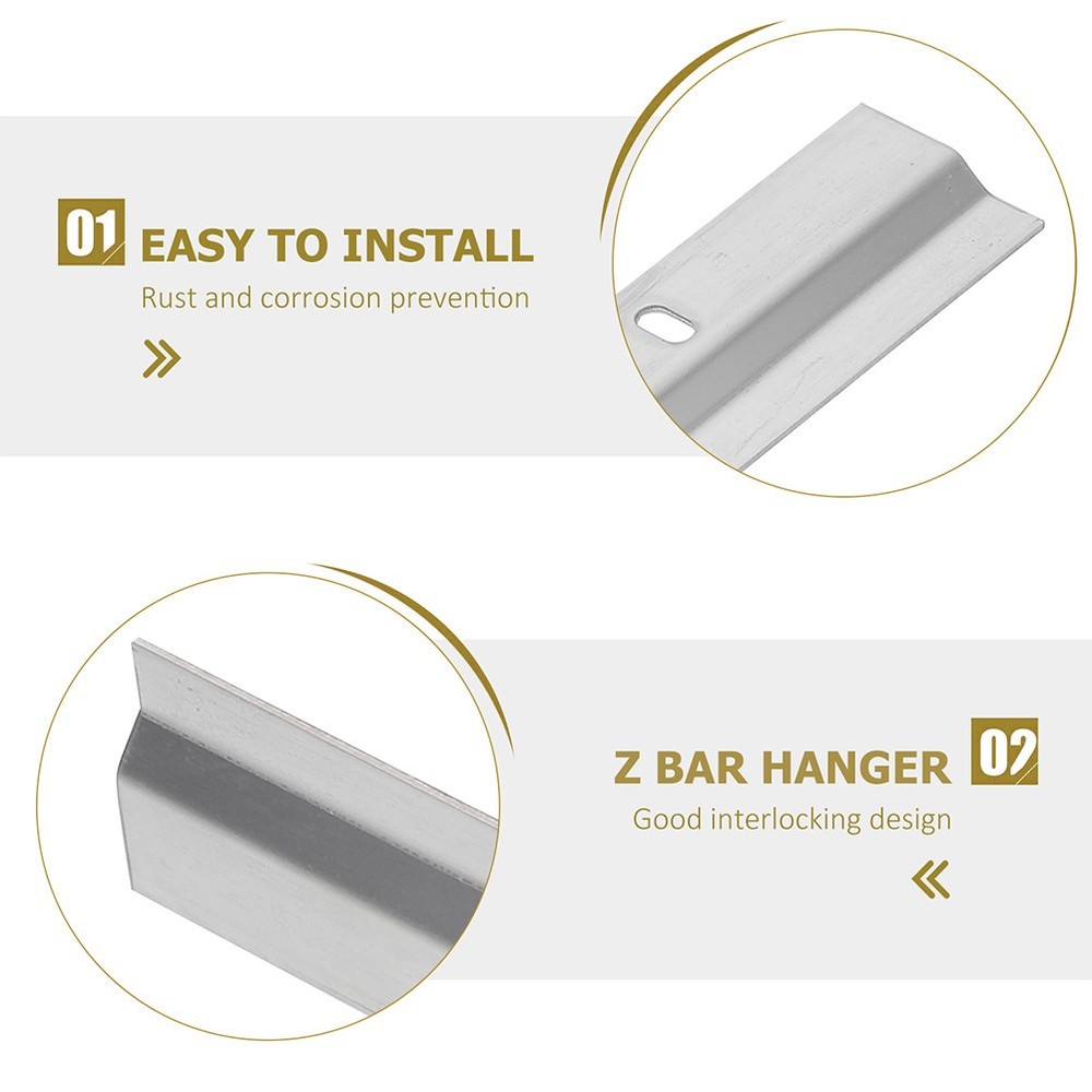 2 Sets Pre-fixed Hanger Picture Framing Fixing Accessories Frame Hardware