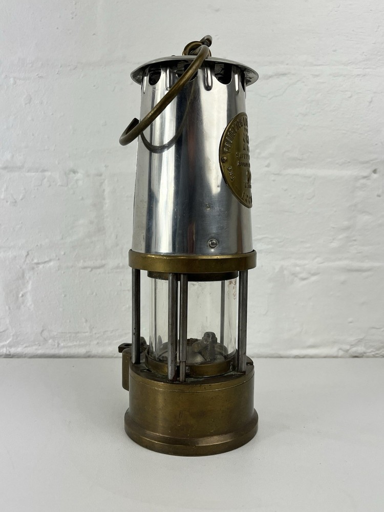 Protector Lamp & Lighting Co. Type 6RS Brass Miner’s Safety Lamp Eccles