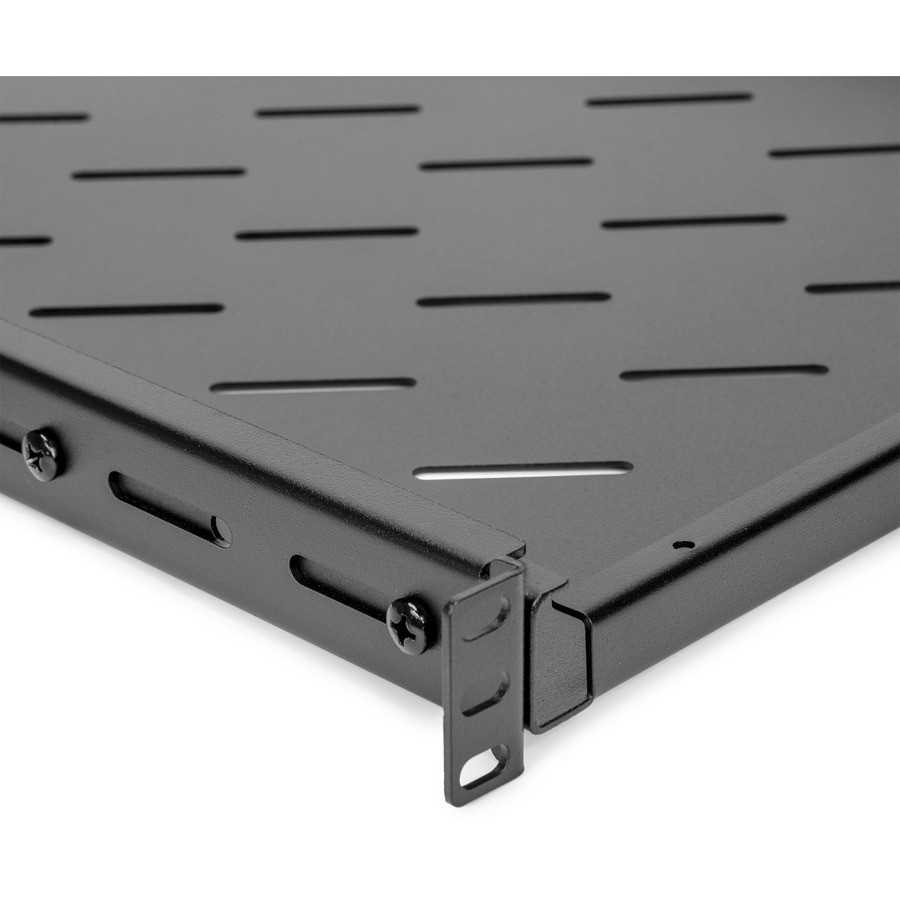 Rocstor Y10E021B1 Universal Vented Rack Mount Shelf
