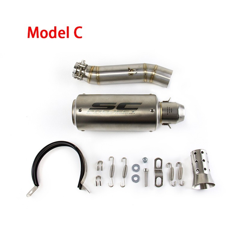 Slip for Honda CBR300R 2013-23 CBR300F Black Muffler Tips Exhaust Mid Tail Pipe