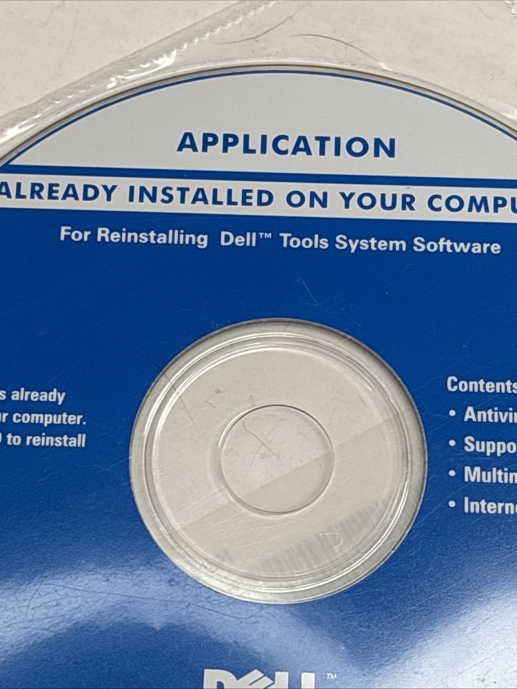 Dell Tools System Software Program 2003 CD-ROM Disc