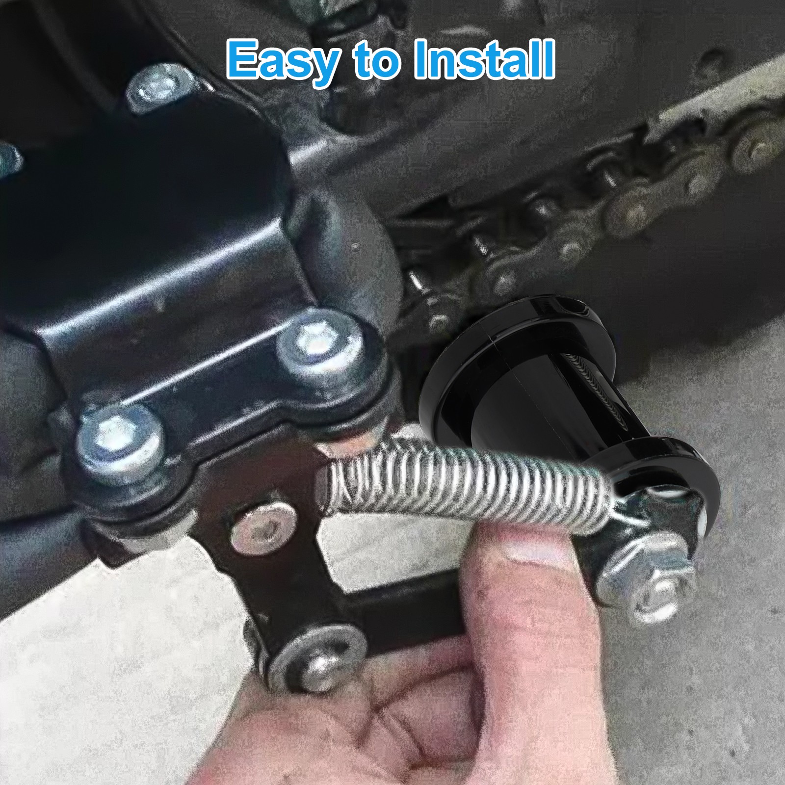 Chain Adjuster Tensioner Guide w/ Spring Roller for Dirt Bike Go Kart Motorcycle