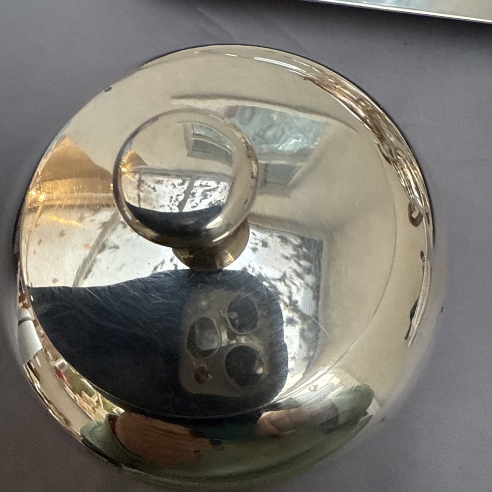 L'ecuyer France Silverplate Vintage Tea Pot, Sugar Bowl, Jub & Tray Set. (B55)