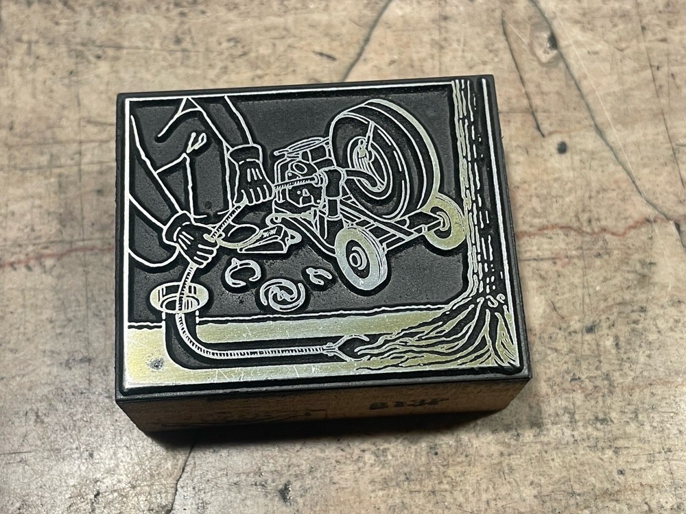 Printing Letterpress Printers Block Plumbers Drain Cleaning Tool Hardware (2011)