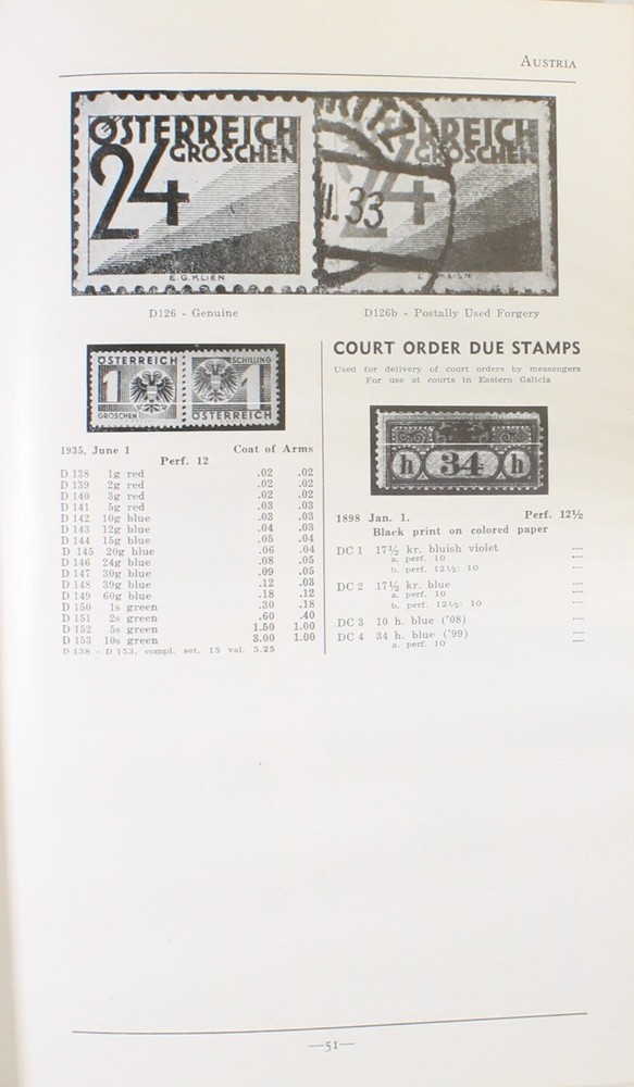 Billig's Philatelic Handbook Vol I