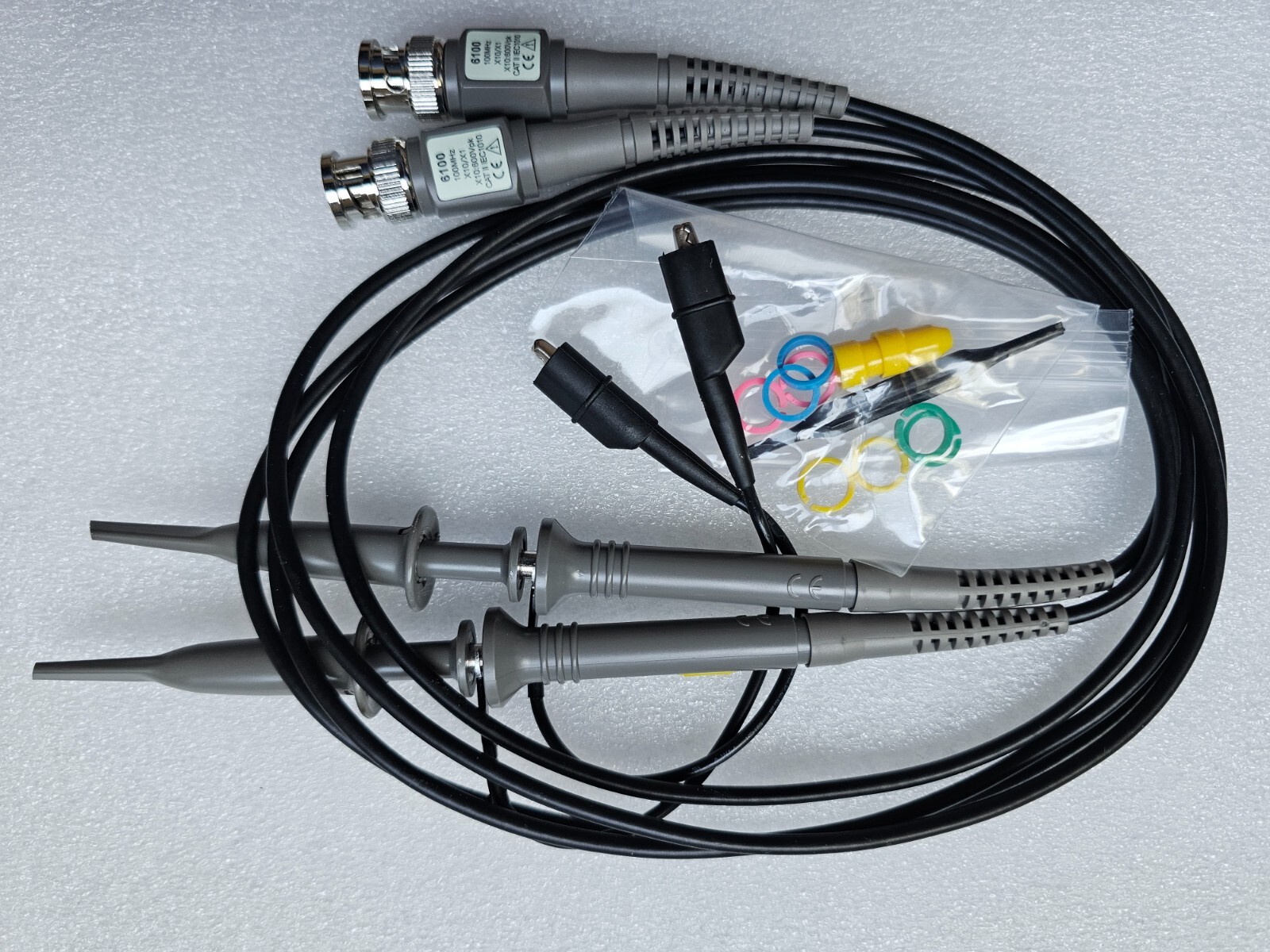 4 Four New 100MHZ Oscilloscope clip probes for HP Tektronix Hitachi, US seller