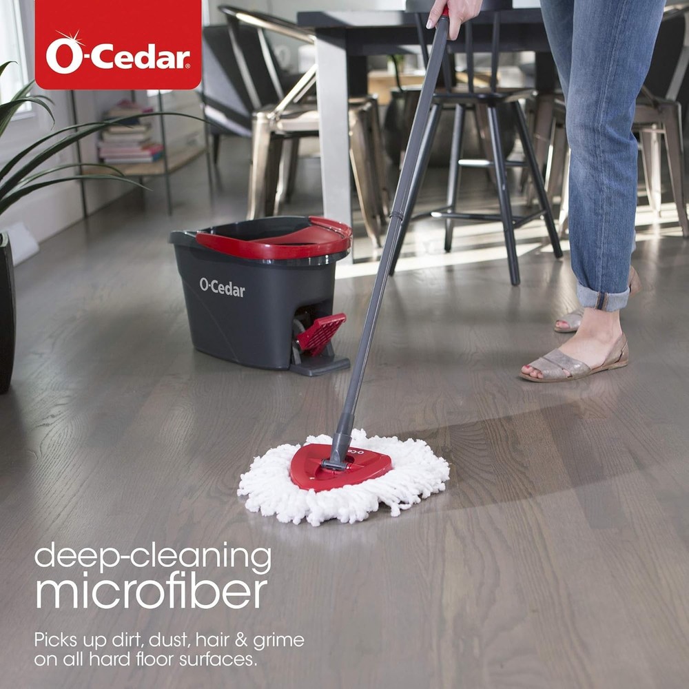 EasyWring Microfiber Spin Mop and Bucket Cleaning System