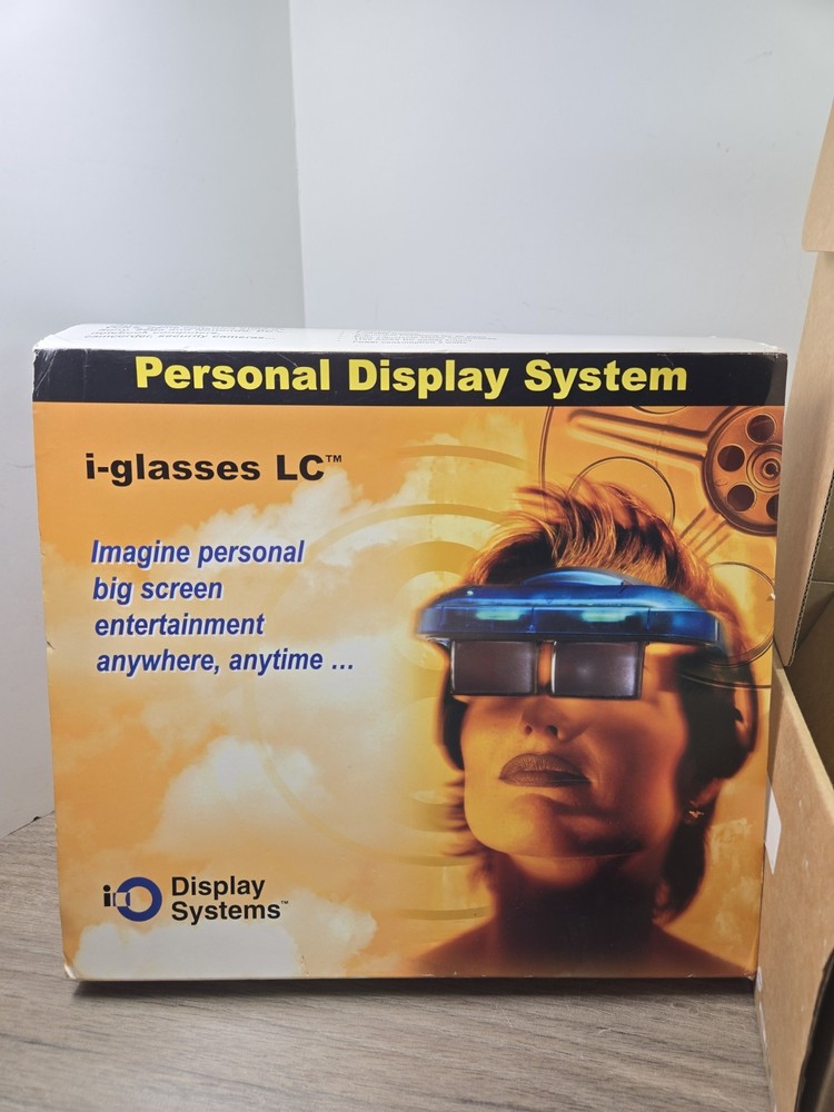 Virtual IO i-Glasses Headset Virtual Display System 1999 Untested For Parts Read