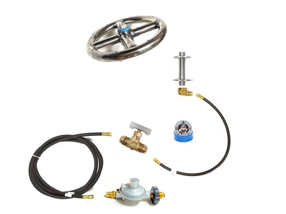 Universal Propane Fire Table Guts Replacement Kit & Lifetime Warranted Burner