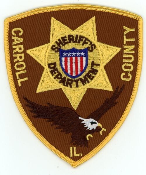 ILLINOIS IL CARROLL COUNTY SHERIFF NICE SHOULDER PATCH POLICE